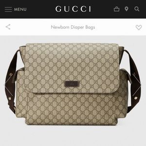 100% authentic Gucci GG plus diaper bag